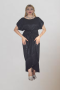 Black set of top and wrap skirt